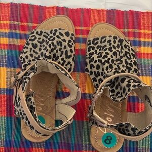 Leopard Print Kids Sandals